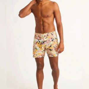 Marine Layer Coronado Board Short in Vintage Floral Print 34‎